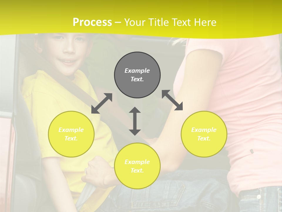 Mom Caucasian Portrait PowerPoint Template