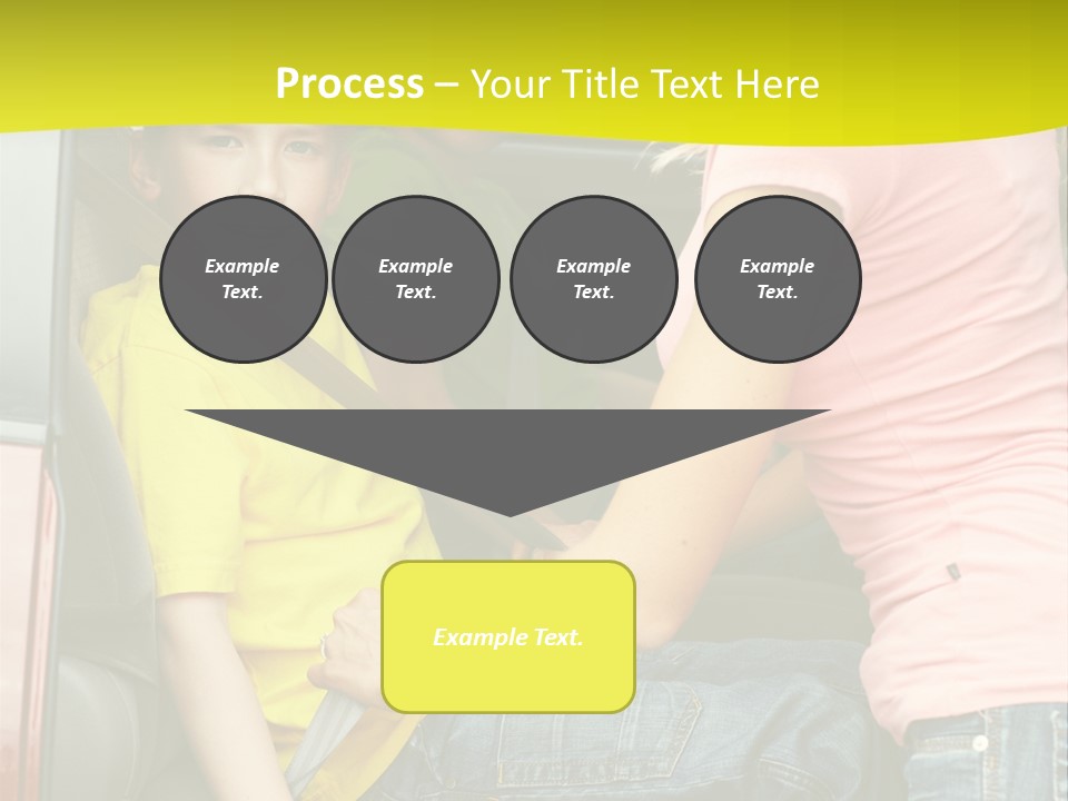 Mom Caucasian Portrait PowerPoint Template