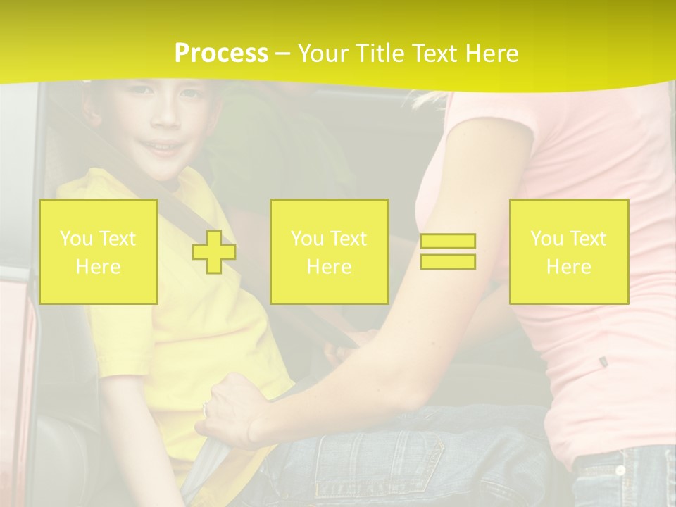 Mom Caucasian Portrait PowerPoint Template