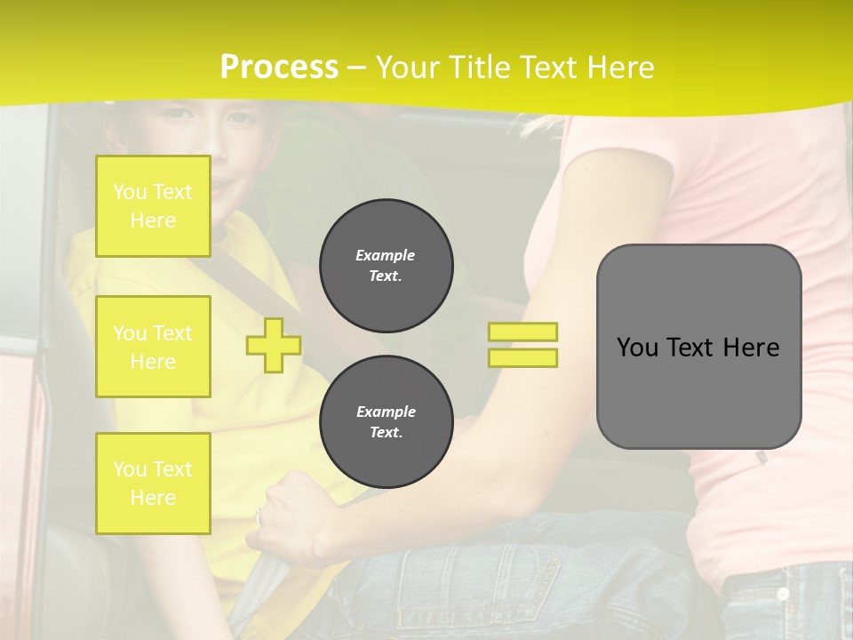 Mom Caucasian Portrait PowerPoint Template