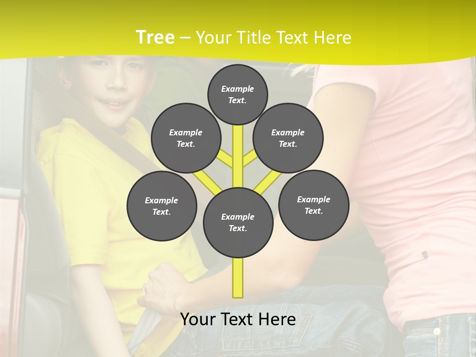 Mom Caucasian Portrait PowerPoint Template