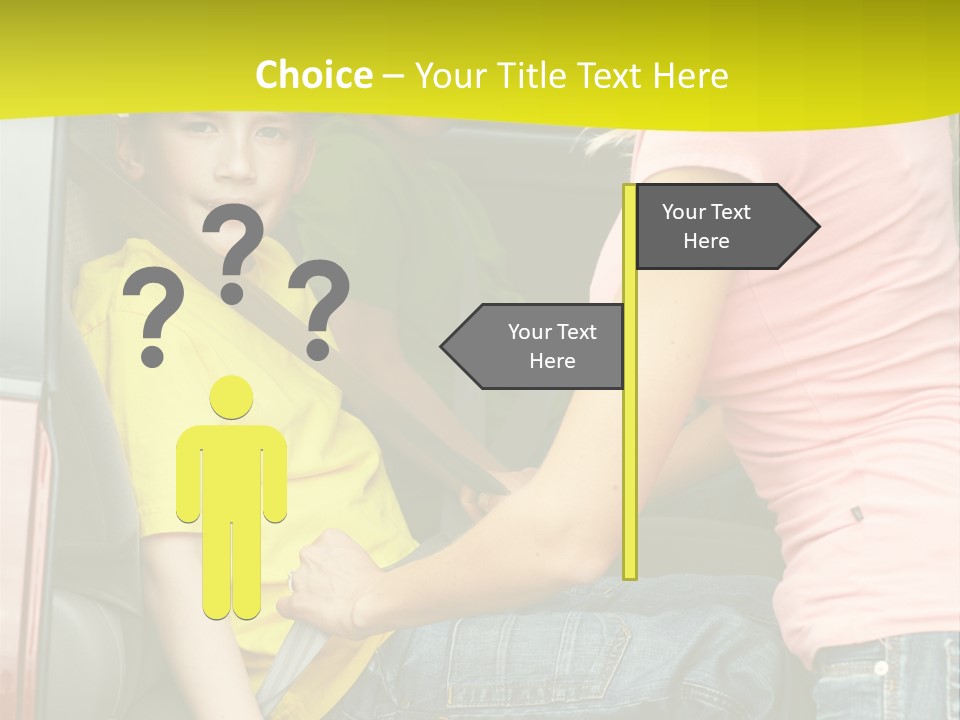 Mom Caucasian Portrait PowerPoint Template