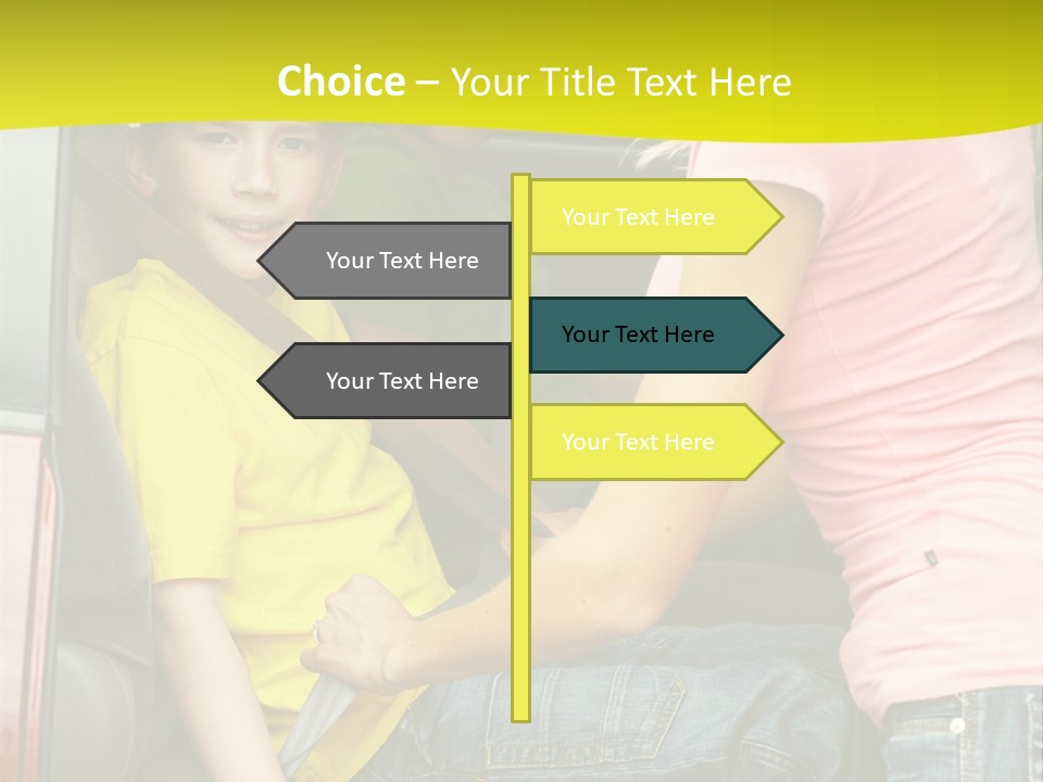 Mom Caucasian Portrait PowerPoint Template