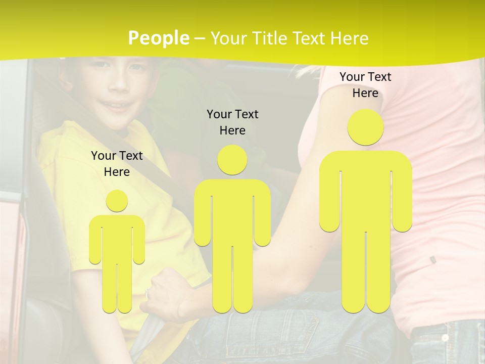 Mom Caucasian Portrait PowerPoint Template