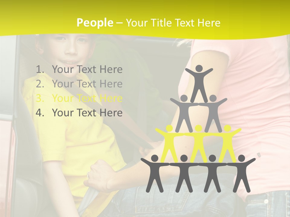 Mom Caucasian Portrait PowerPoint Template