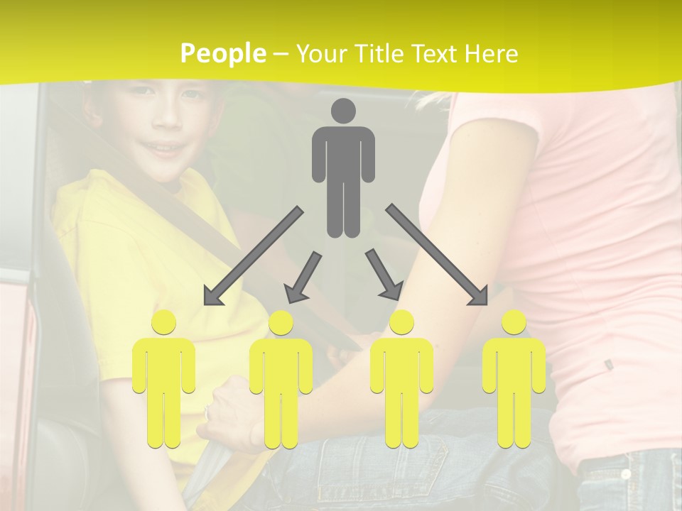 Mom Caucasian Portrait PowerPoint Template