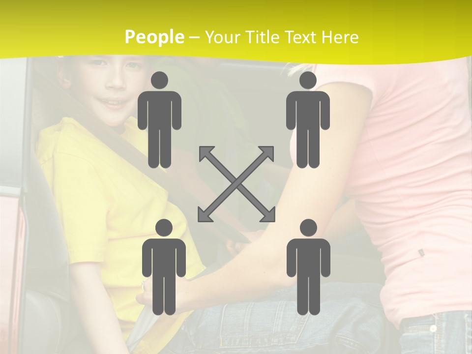 Mom Caucasian Portrait PowerPoint Template