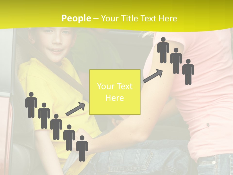 Mom Caucasian Portrait PowerPoint Template