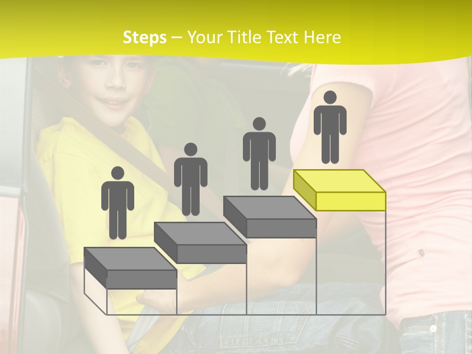 Mom Caucasian Portrait PowerPoint Template