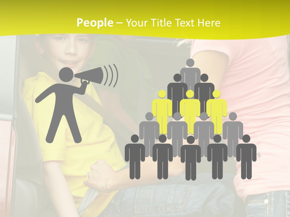 Mom Caucasian Portrait PowerPoint Template