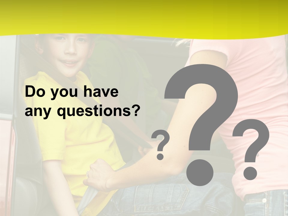 Mom Caucasian Portrait PowerPoint Template