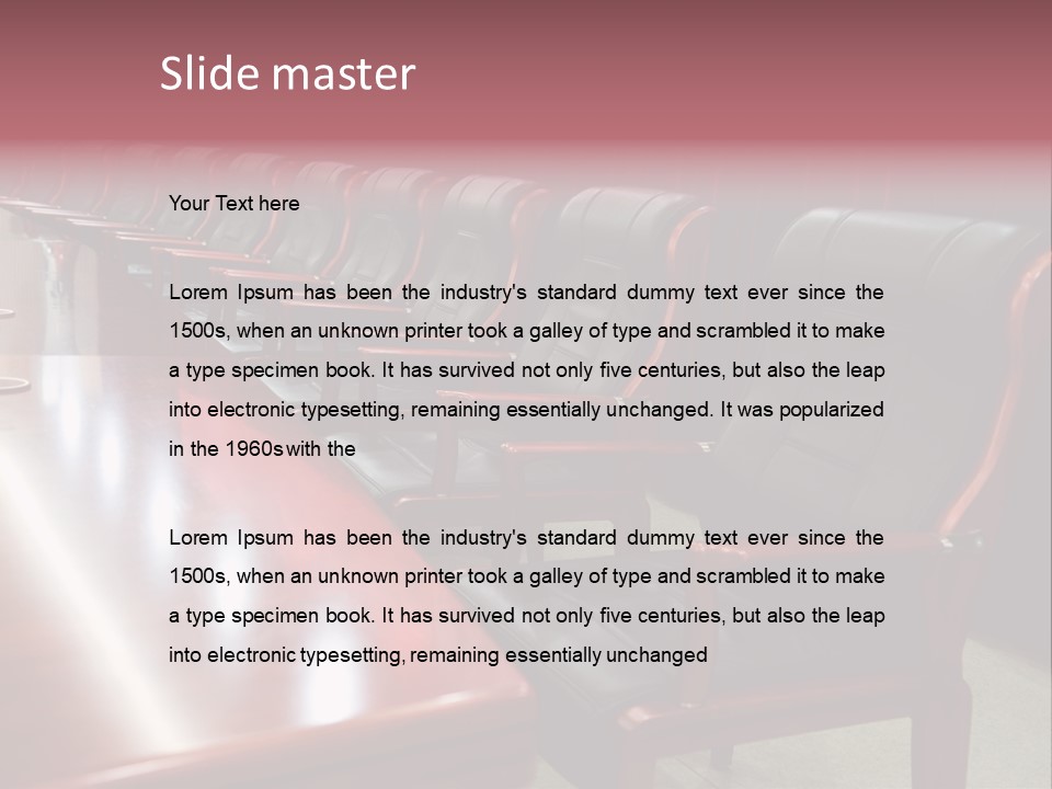 Modern Executive Table PowerPoint Template