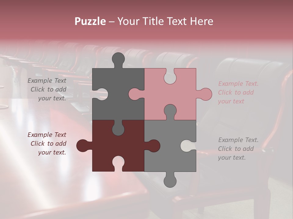 Modern Executive Table PowerPoint Template