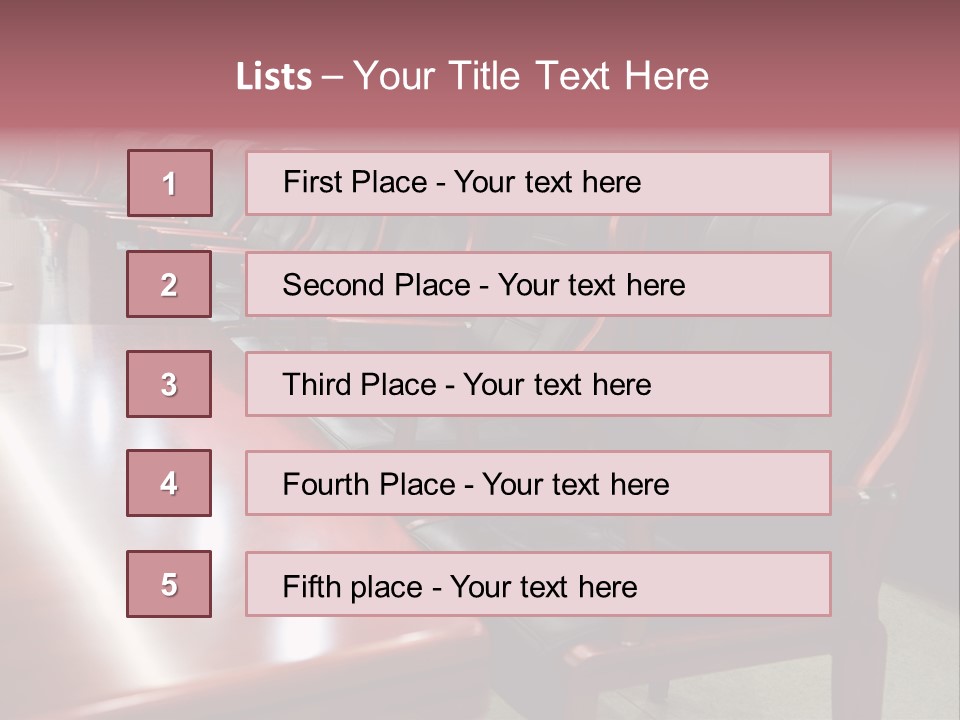 Modern Executive Table PowerPoint Template