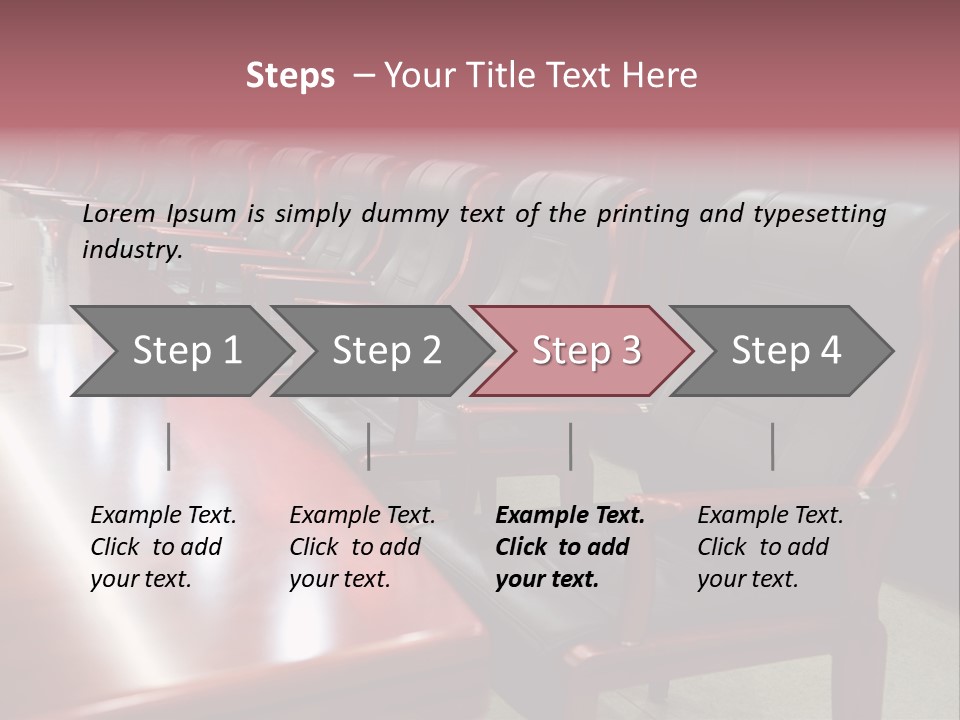 Modern Executive Table PowerPoint Template