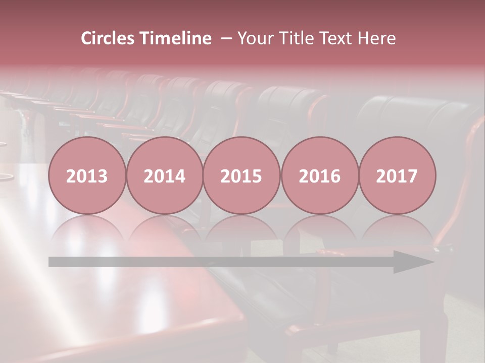 Modern Executive Table PowerPoint Template