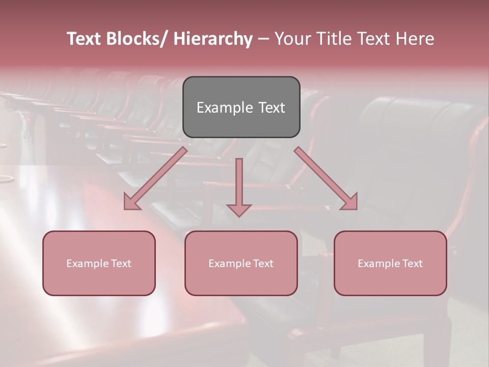 Modern Executive Table PowerPoint Template
