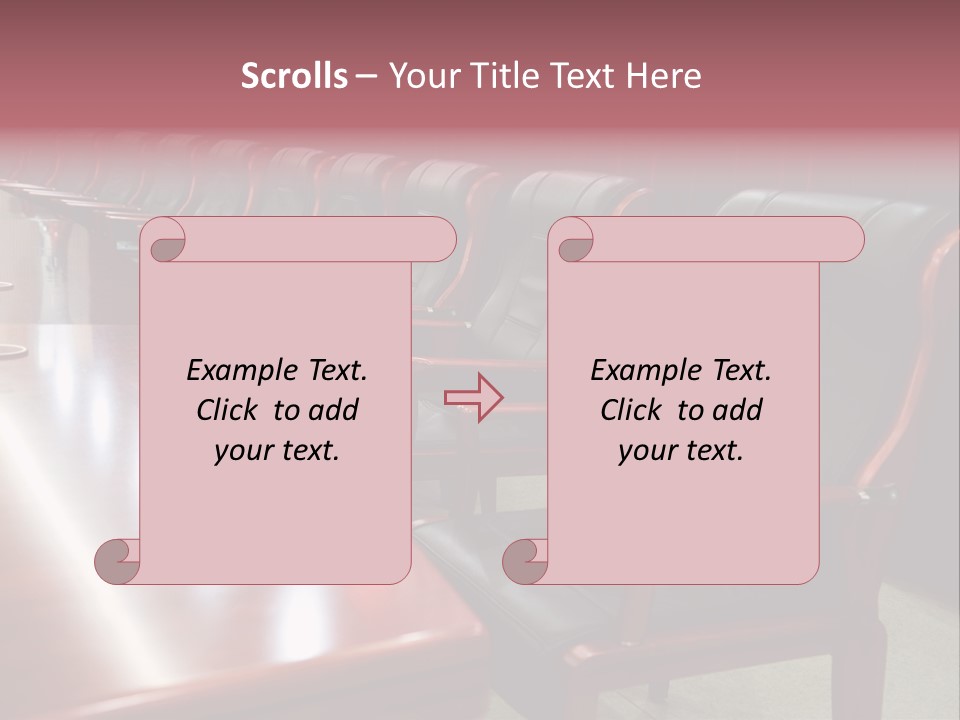 Modern Executive Table PowerPoint Template