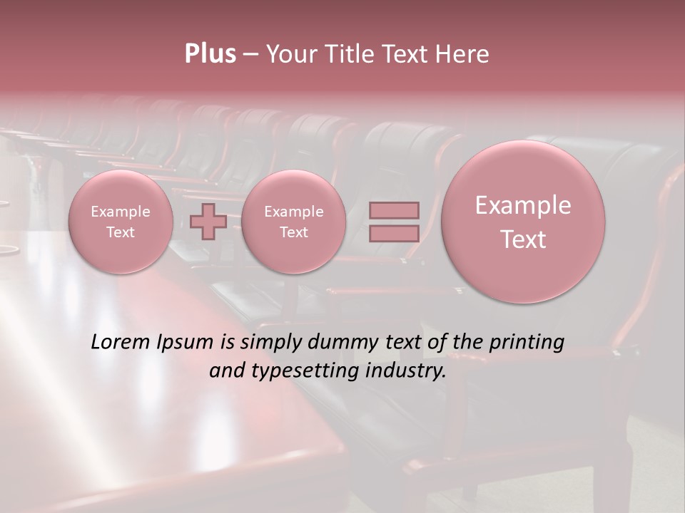 Modern Executive Table PowerPoint Template
