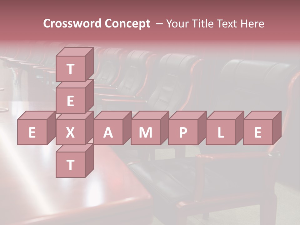 Modern Executive Table PowerPoint Template