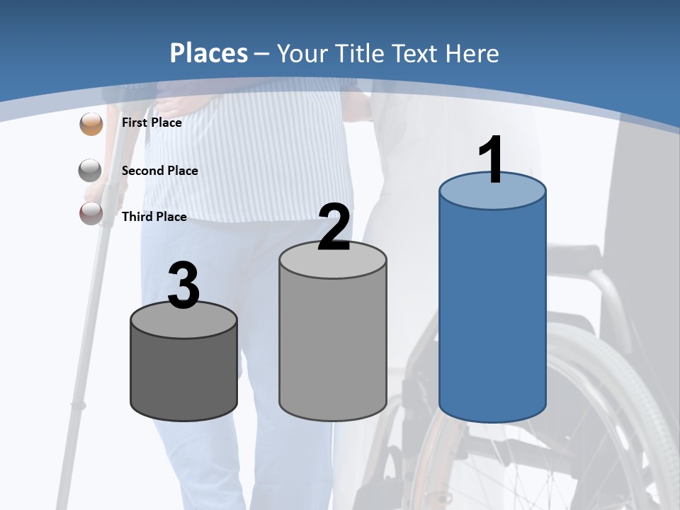 Disability Doctor Caucasian PowerPoint Template
