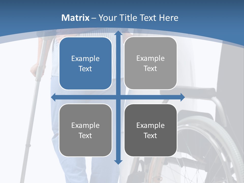 Disability Doctor Caucasian PowerPoint Template