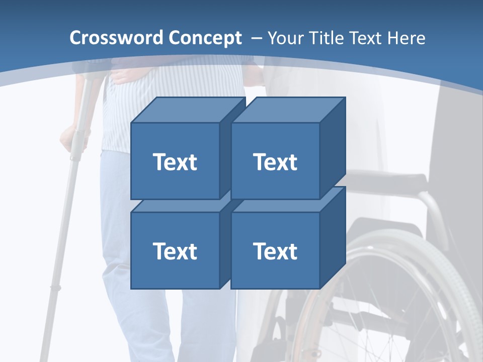 Disability Doctor Caucasian PowerPoint Template