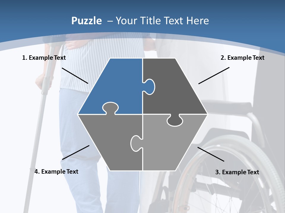 Disability Doctor Caucasian PowerPoint Template