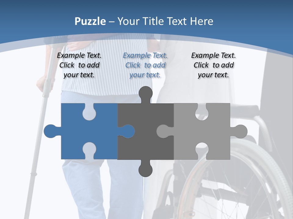 Disability Doctor Caucasian PowerPoint Template