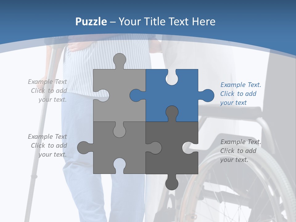 Disability Doctor Caucasian PowerPoint Template