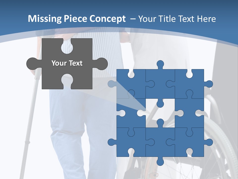 Disability Doctor Caucasian PowerPoint Template