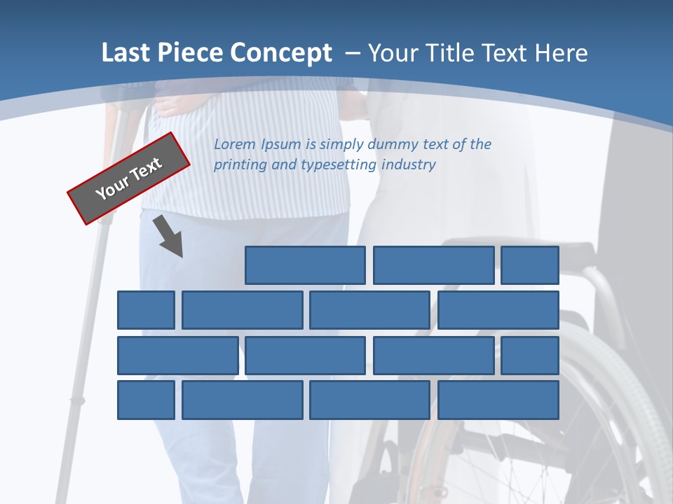 Disability Doctor Caucasian PowerPoint Template