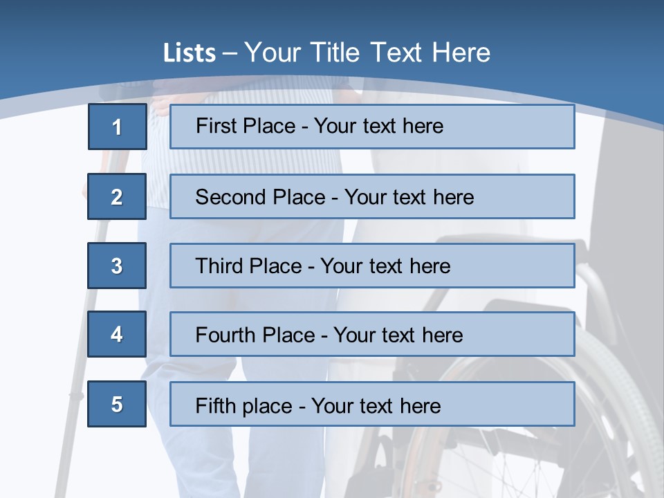 Disability Doctor Caucasian PowerPoint Template