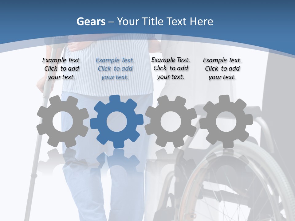 Disability Doctor Caucasian PowerPoint Template