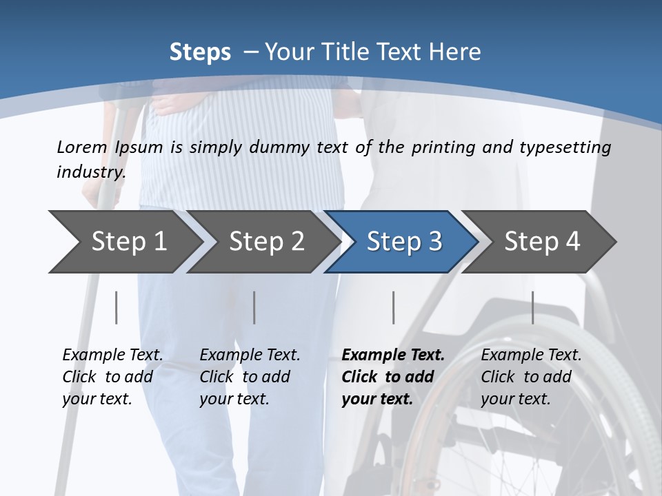 Disability Doctor Caucasian PowerPoint Template