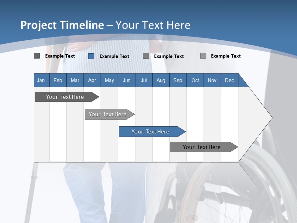 Disability Doctor Caucasian PowerPoint Template