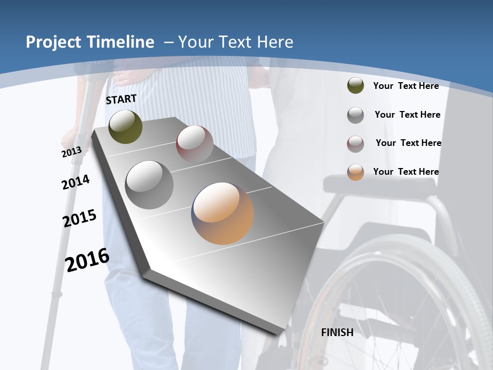 Disability Doctor Caucasian PowerPoint Template