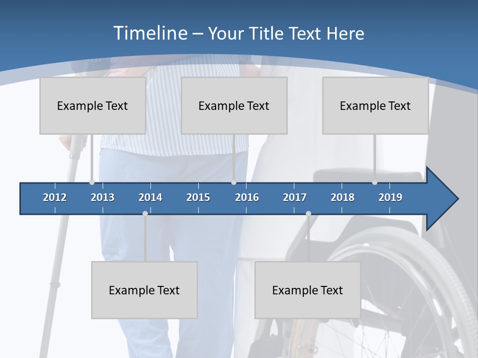 Disability Doctor Caucasian PowerPoint Template