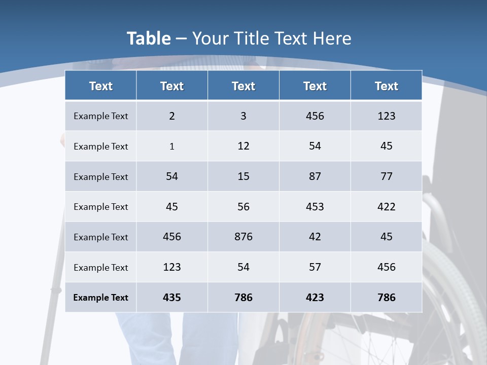 Disability Doctor Caucasian PowerPoint Template