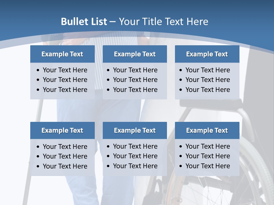 Disability Doctor Caucasian PowerPoint Template