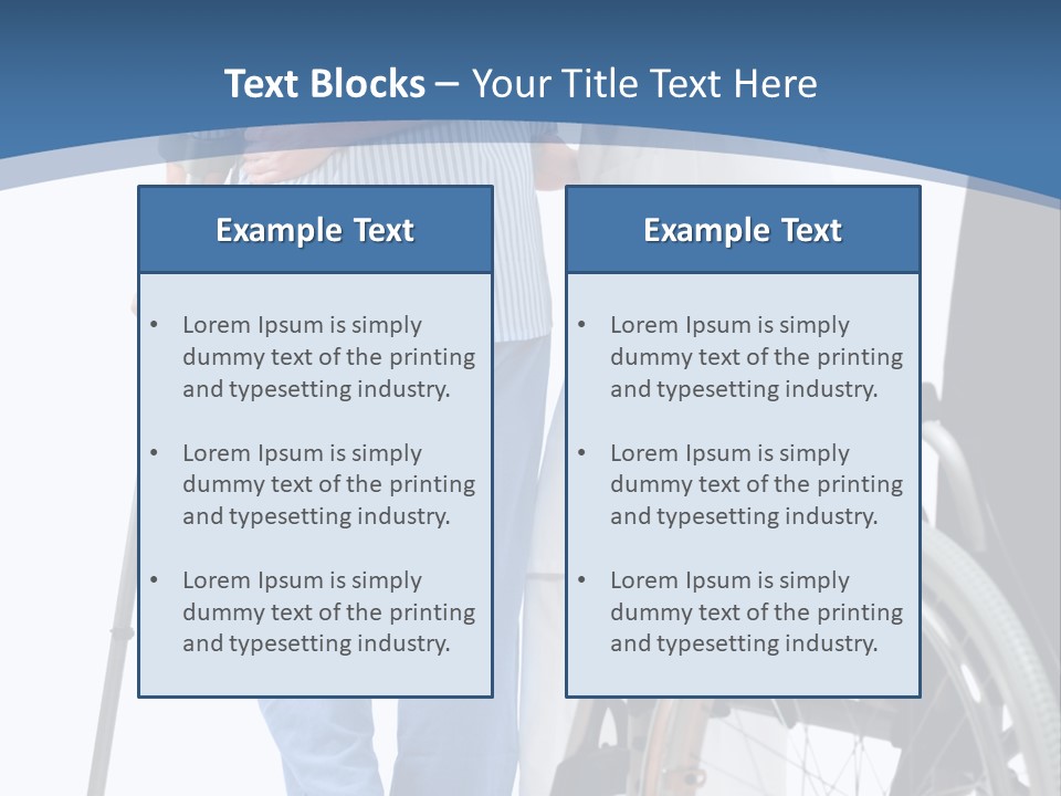 Disability Doctor Caucasian PowerPoint Template