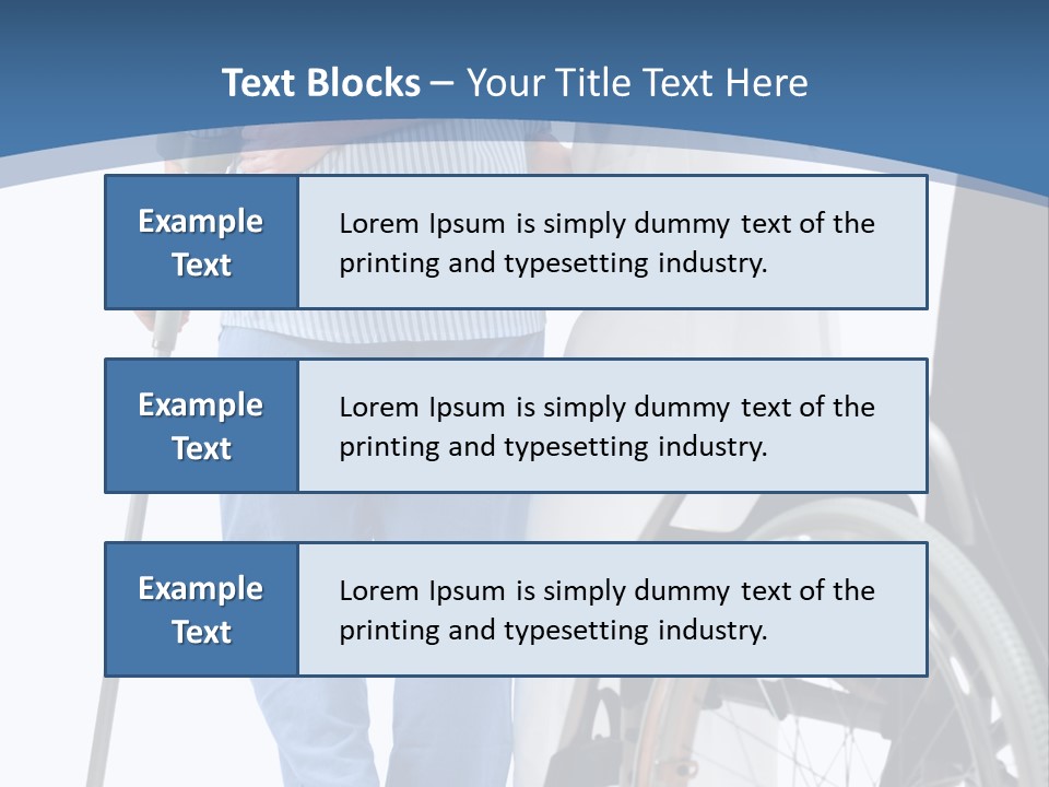Disability Doctor Caucasian PowerPoint Template