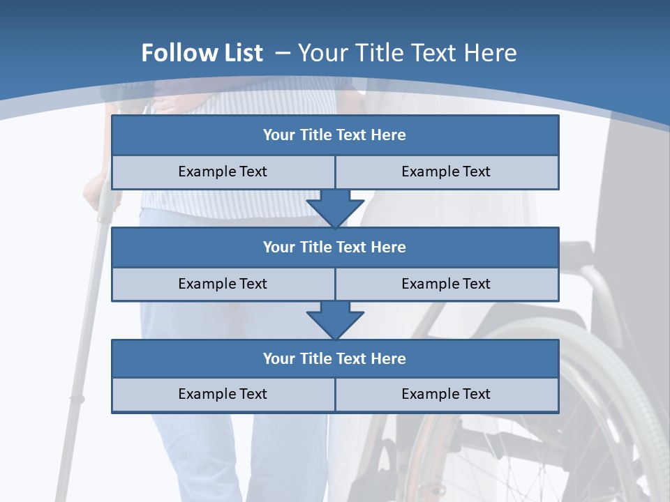 Disability Doctor Caucasian PowerPoint Template