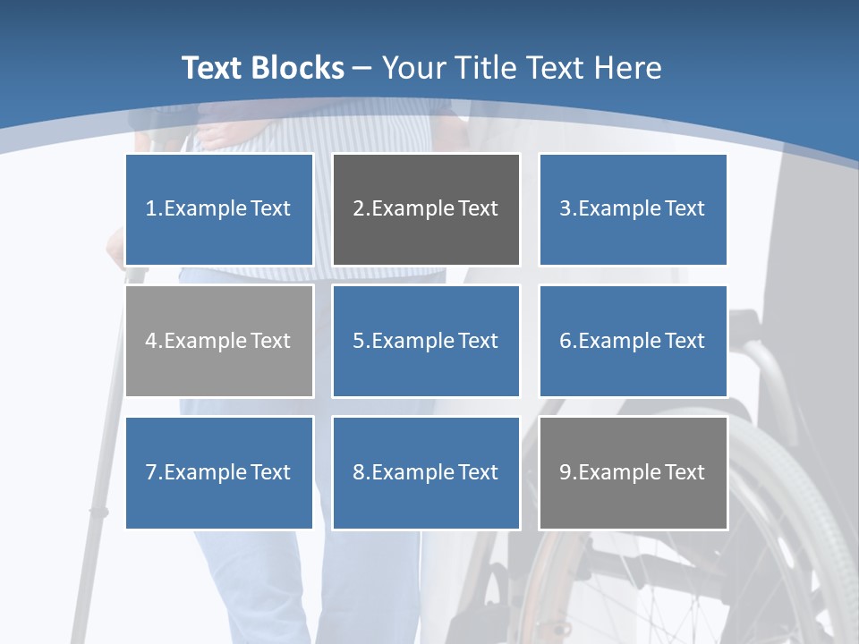 Disability Doctor Caucasian PowerPoint Template