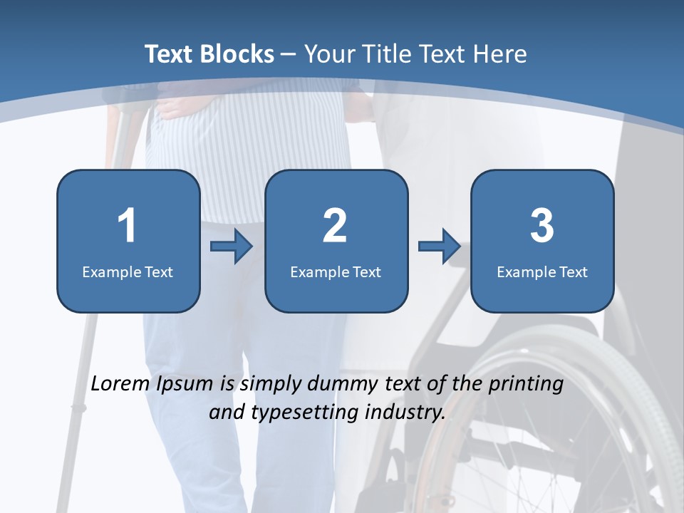 Disability Doctor Caucasian PowerPoint Template
