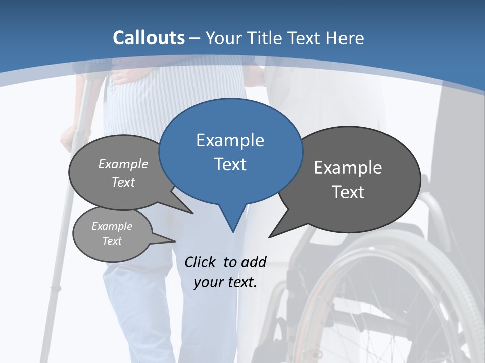 Disability Doctor Caucasian PowerPoint Template