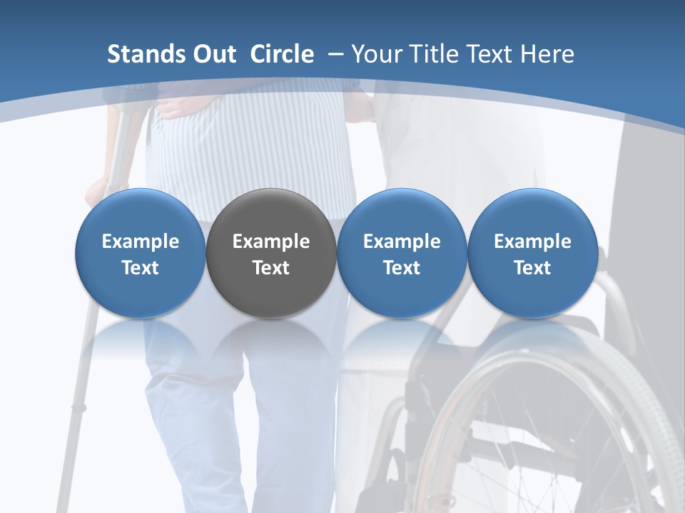 Disability Doctor Caucasian PowerPoint Template