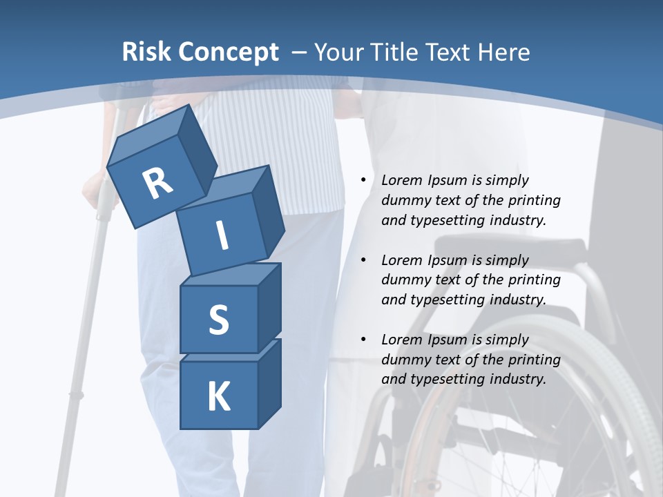 Disability Doctor Caucasian PowerPoint Template