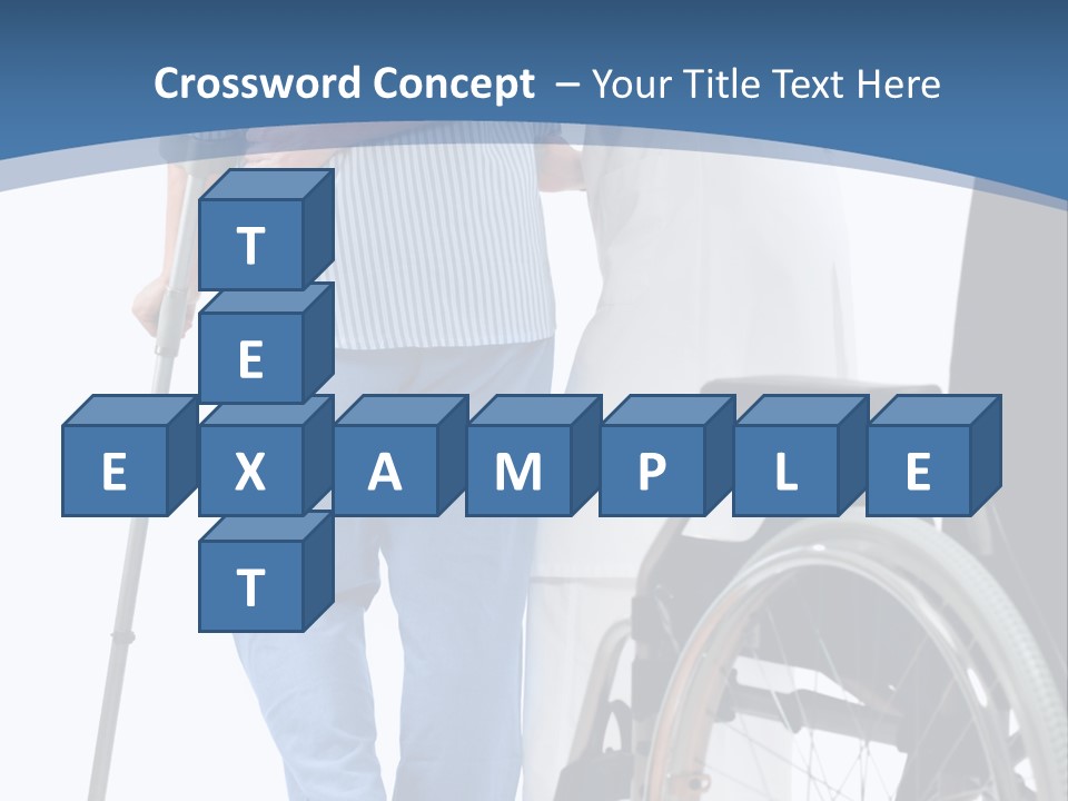 Disability Doctor Caucasian PowerPoint Template