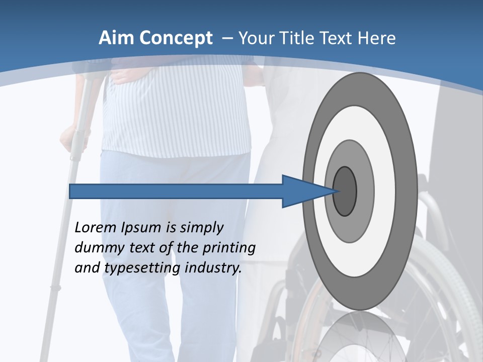 Disability Doctor Caucasian PowerPoint Template